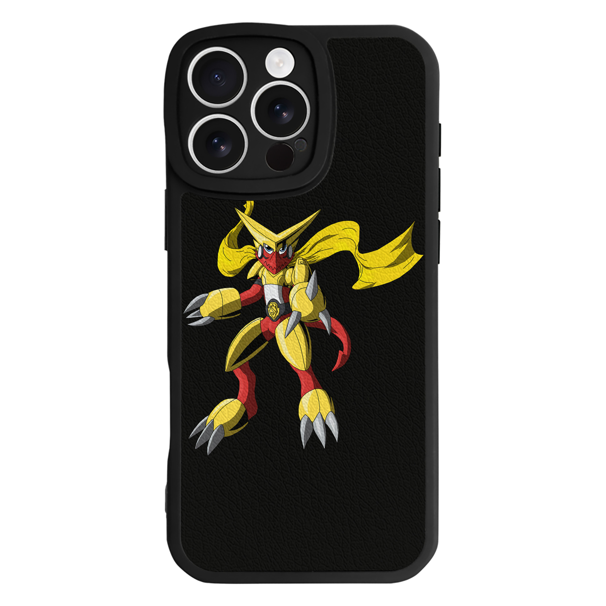 （画像用） Digimon デジタルモンスター/デジモン 【iPhone 16シリーズ対応】シリコンスマホケース（レザー調） 材質：シリコン